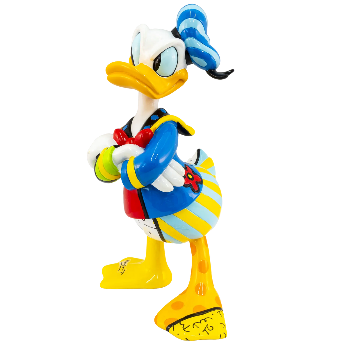 Britto Disney Donald Duck Figurine Resin Charterwells