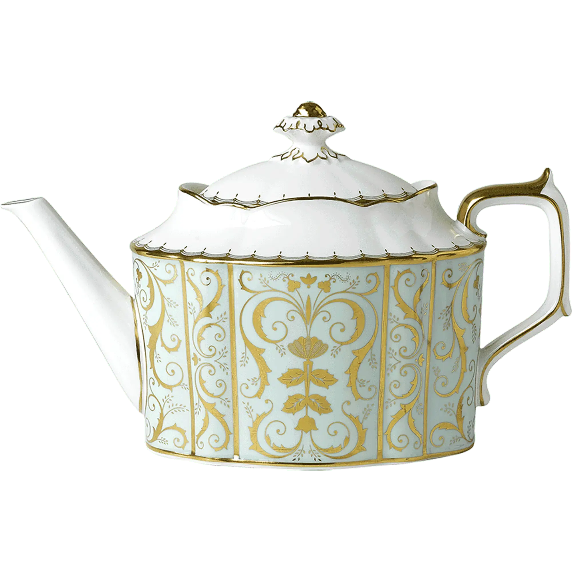 Royal Crown Derby Darley Abbey Large Teapot Bone China Teaware Charterwells