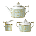 Royal Crown Derby Darley Abbey 3pc Tea Set Bone China Tableware Charterwells