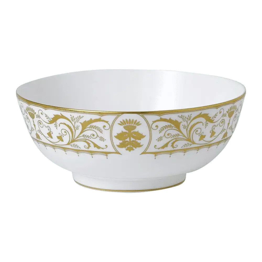 Royal Crown Derby Darley Abbey White 10" Salad Bowl