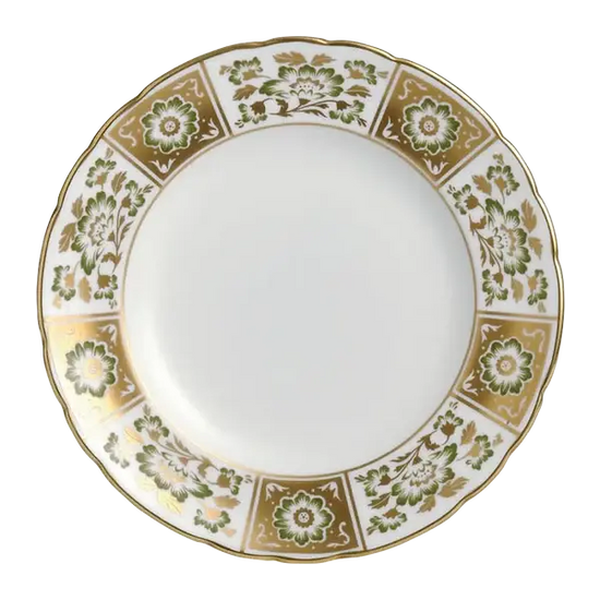 Royal Crown Derby Green Panel 18pc Plate Set Charterwells