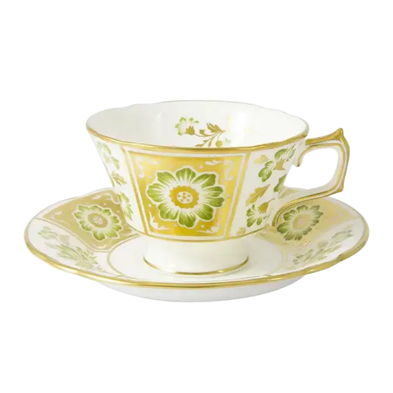 Royal Crown Derby Green Panel 30pc Dinner Set (1) Charterwells