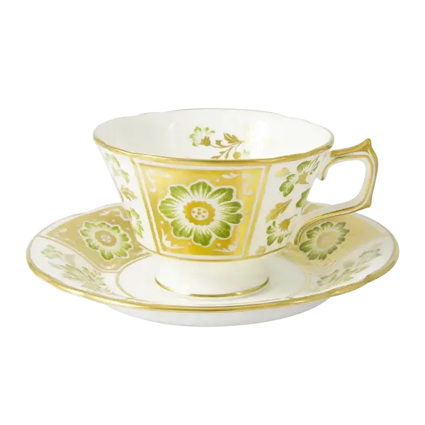 Royal Crown Derby Green Panel 36 Pc Dinner Set Charterwells