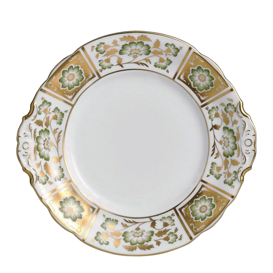 Royal Crown Derby Panel Green Bread and Butter Plate Bone China Charterwells