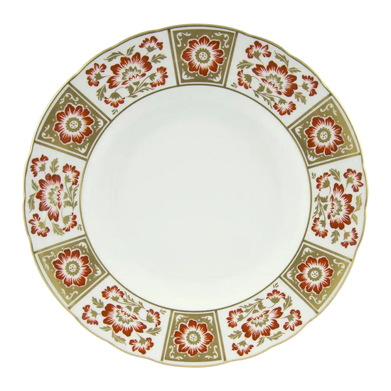Royal Crown Derby Red Panel 10" Dinner Plate Charterwells