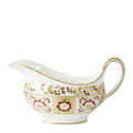 Royal Crown Derby Red Panel Sauce Boat Charterwells