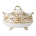 Royal Crown Derby Red Panel Soup Tureen & Stand Charterwells