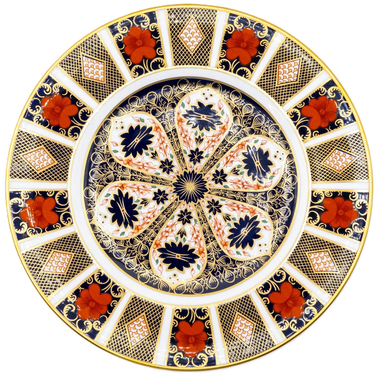 royal crown derby imari 1128 18pc plate set 1 - Charterwells