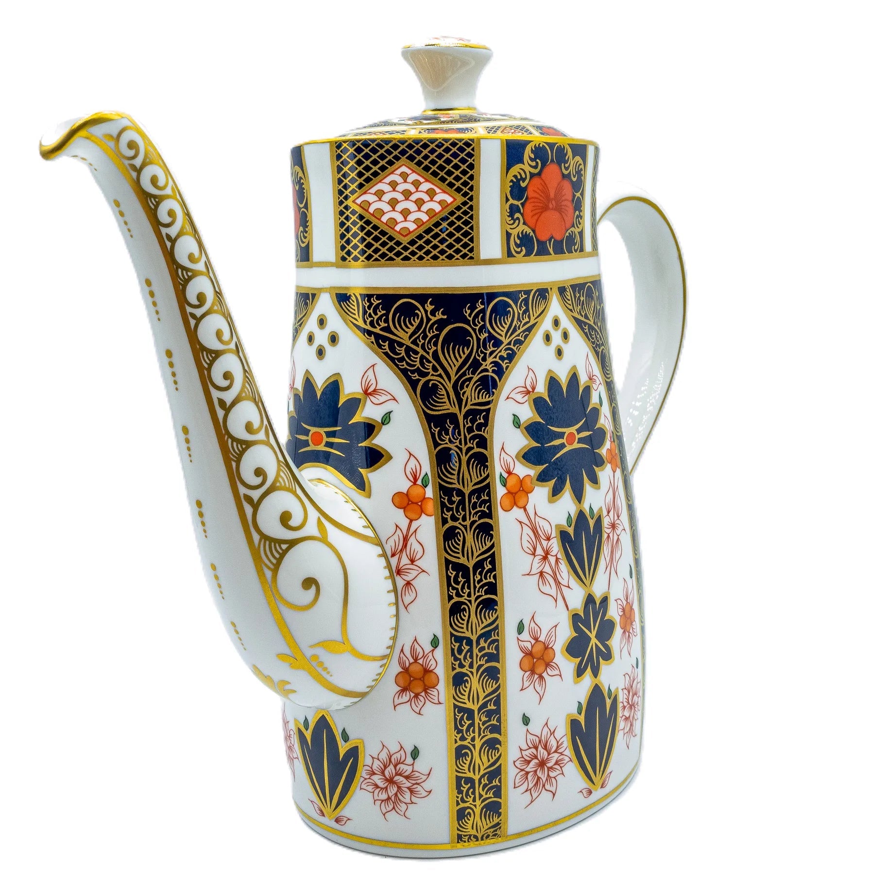 royal crown derby imari 1128 coffee pot - Charterwells