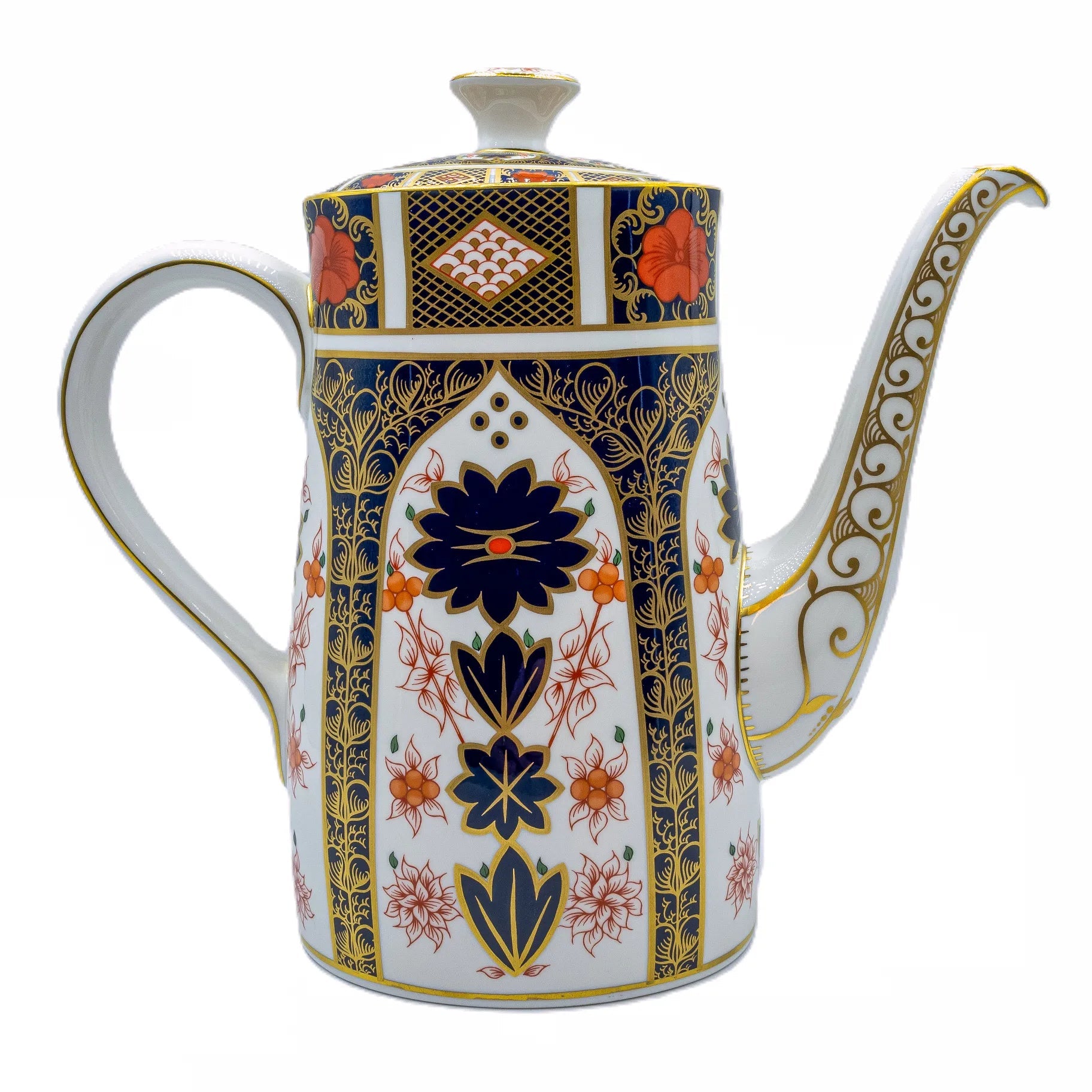 royal crown derby imari 1128 coffee pot - Charterwells