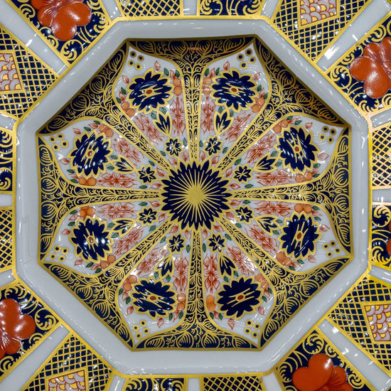 royal crown derby imari 1128 9 octagonal plate - Charterwells