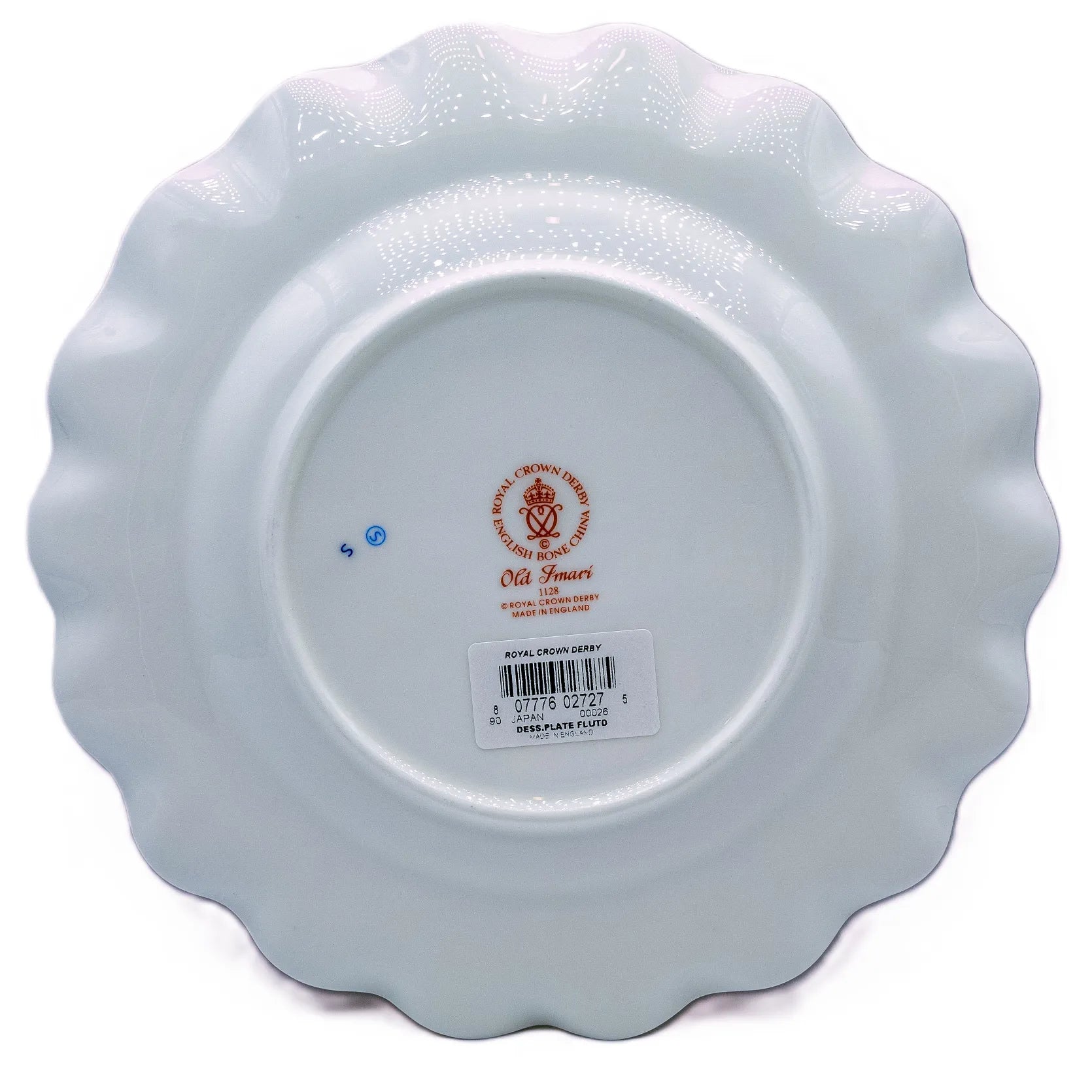 Royal Crown Derby Imari 1128 Fluted Dessert Plate - Charterwells Royal Crown Derby Imari 1128 Fluted Dessert Plate - Charterwells