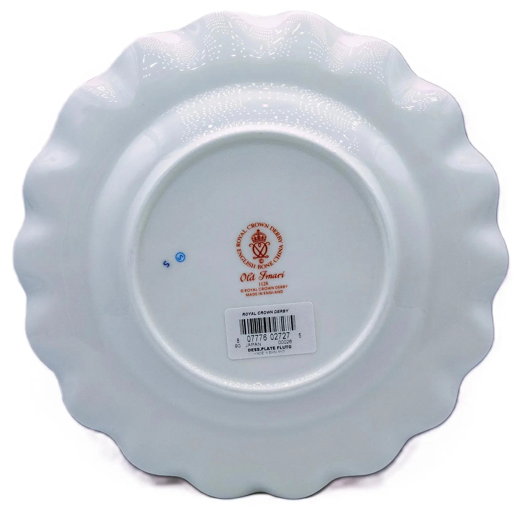 royal crown derby imari 1128 8 fluted plate - Charterwells