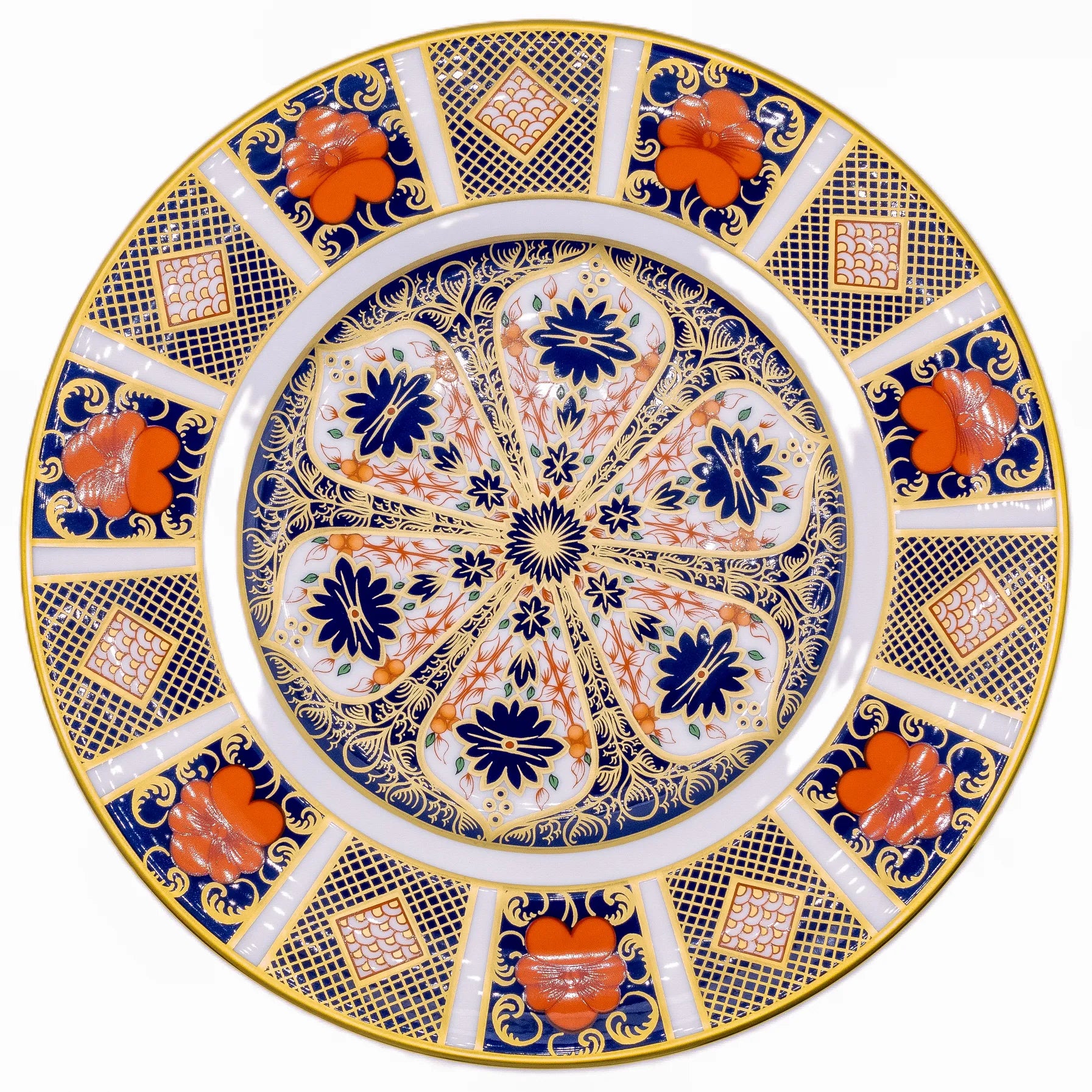 royal crown derby imari 1128 8 salad plate - Charterwells