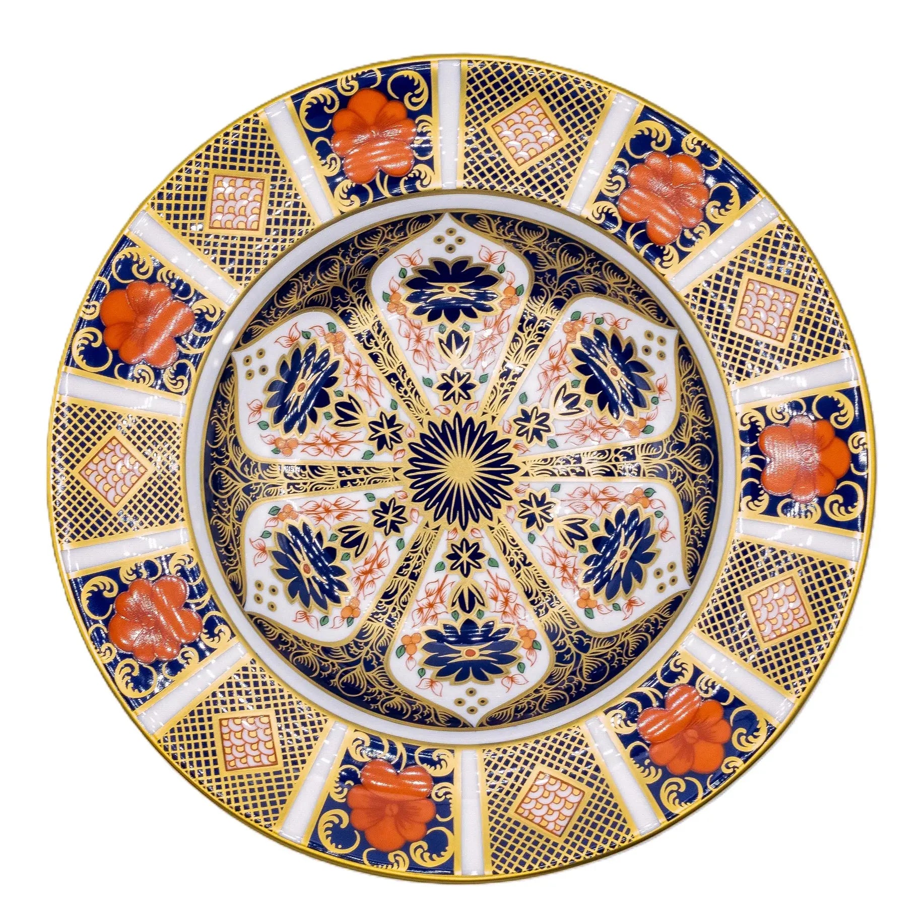 royal crown derby old imari 1128 8 soup bowl - Charterwells