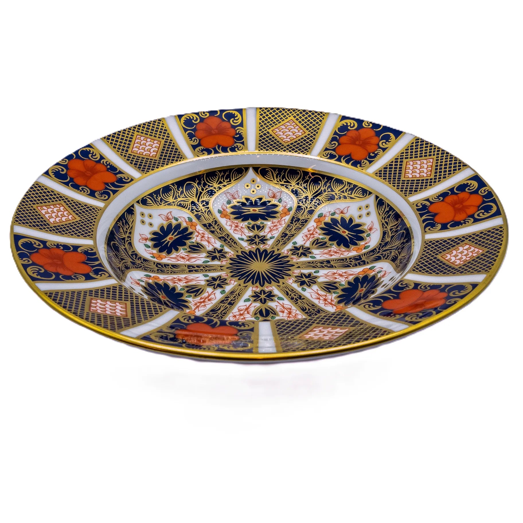 royal crown derby old imari 1128 8 soup bowl - Charterwells