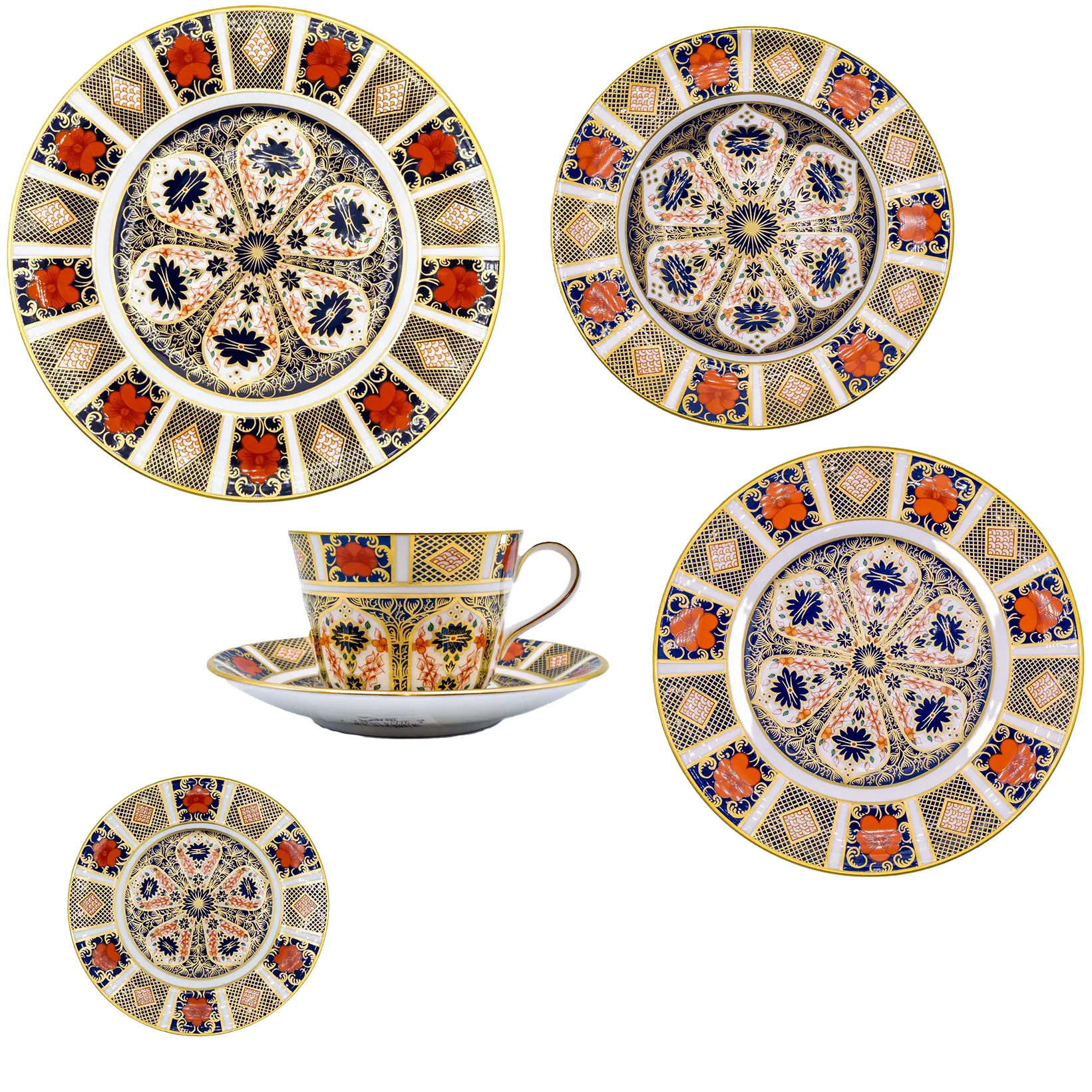 Royal Crown Derby Imari 1128 36pc Dinner Set Bone China Tableware 1st Quality Charterwells