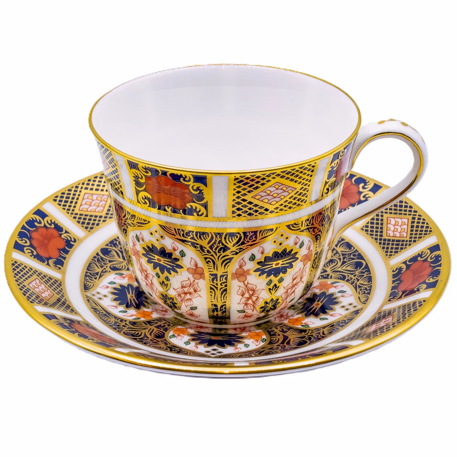 royal crown derby imari 1128 tea cup saucer - Charterwells