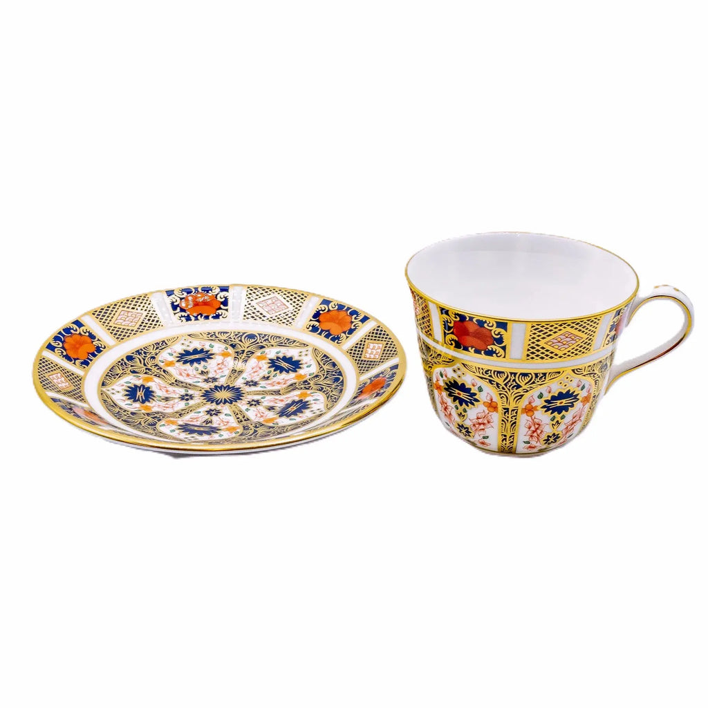 Royal Crown Derby Imari 1128 Breakfast Cup & Saucer Charterwells
