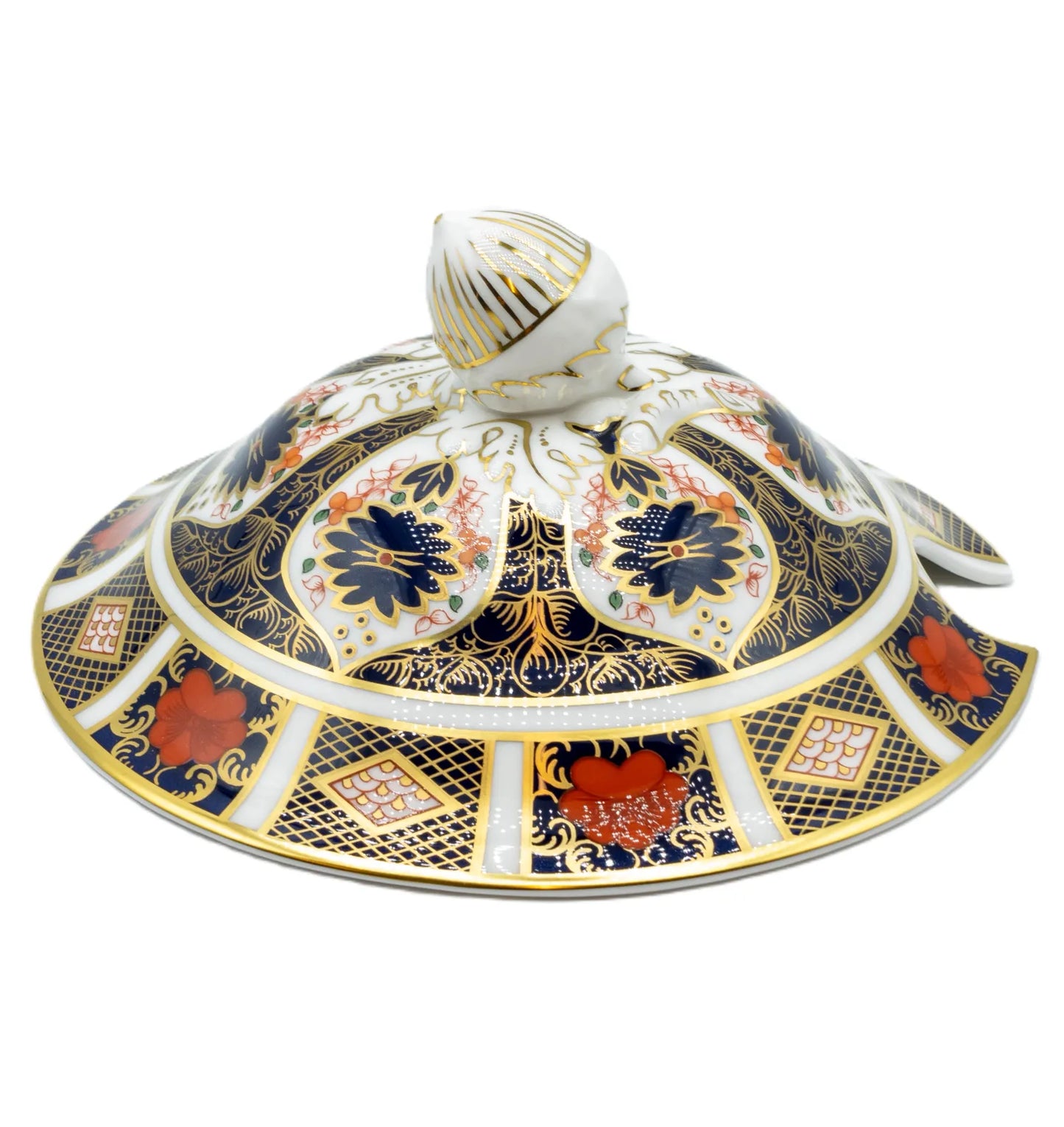 royal crown derby imari 1128 sauce tureen stand - Charterwells