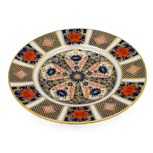 Royal Crown Derby Imari 1128 Fluted Dessert Plate - Charterwells Royal Crown Derby Imari 1128 Fluted Dessert Plate - Charterwells