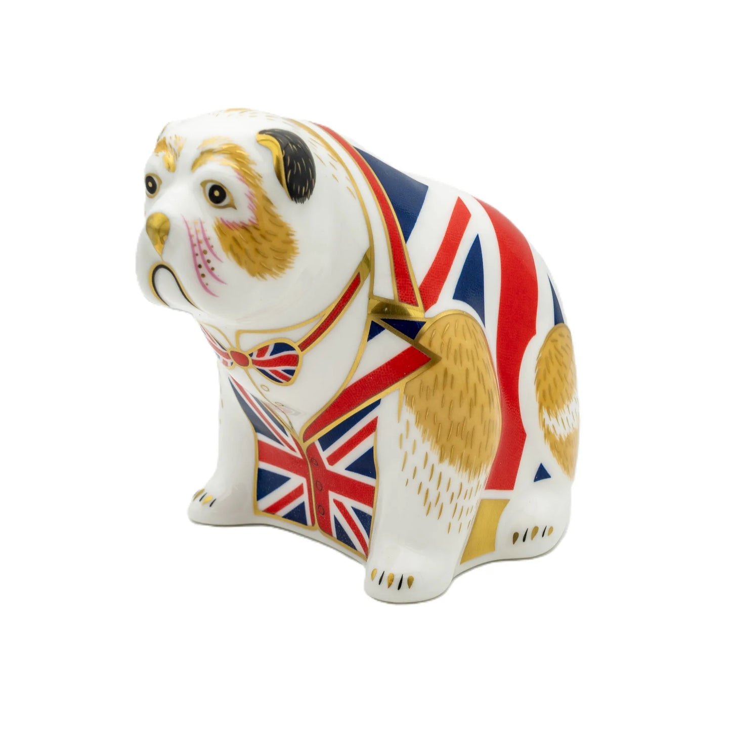 royal crown derby union jack bulldog paperweight - Charterwells