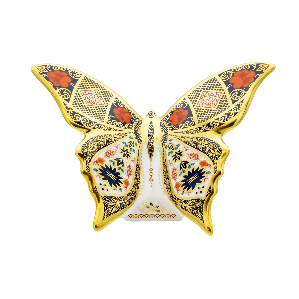 Royal Crown Derby Imari SGB Butterfly Paperweight Charterwells