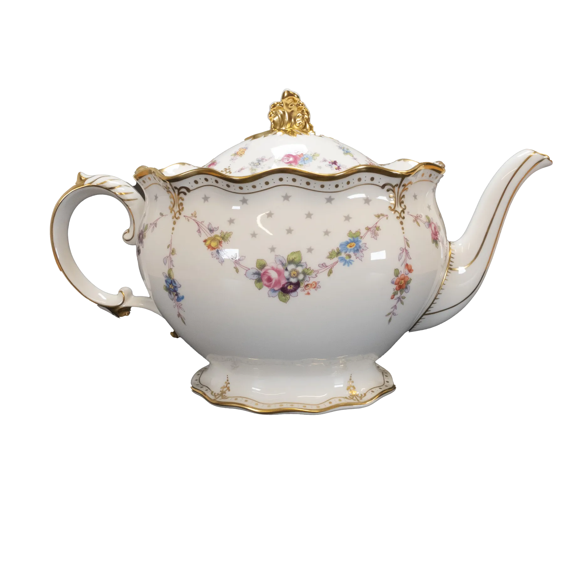 royal crown derby antoinette medium teapot - Charterwells