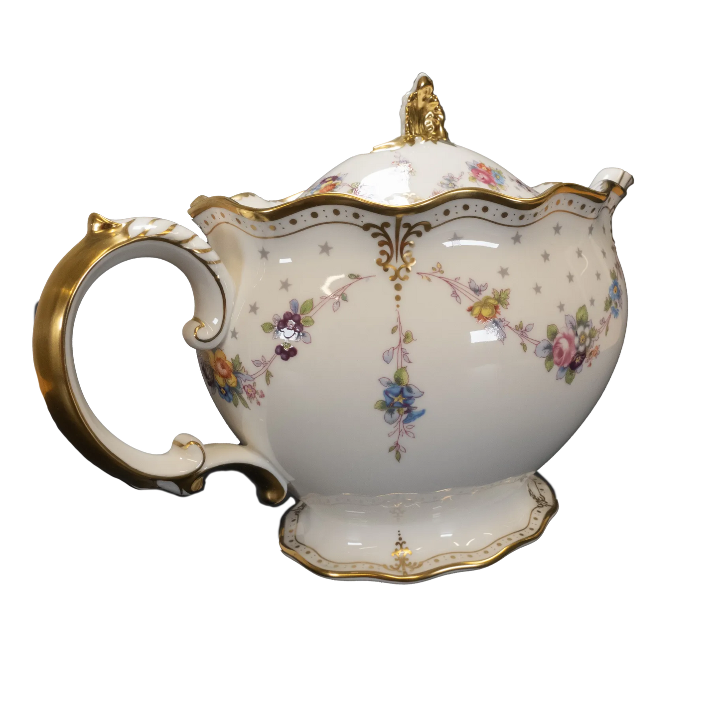 royal crown derby antoinette medium teapot - Charterwells