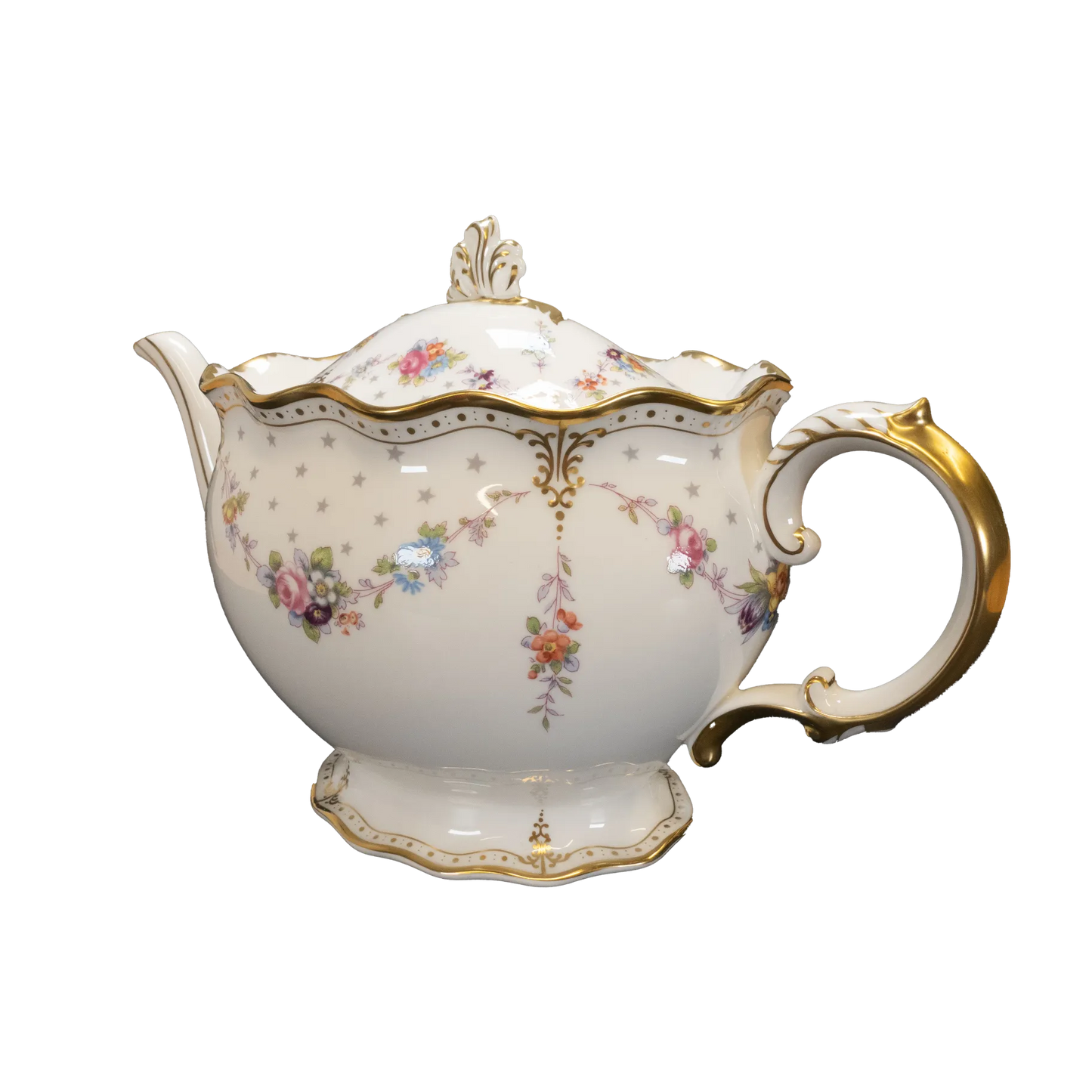 royal crown derby antoinette medium teapot - Charterwells