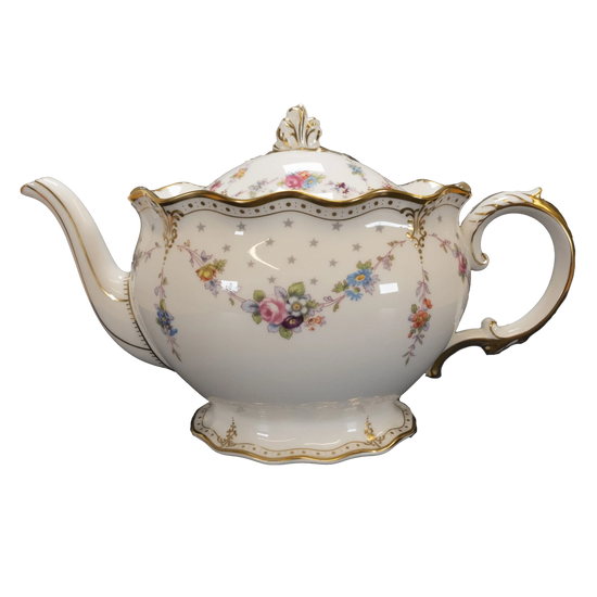 royal crown derby antoinette medium teapot - Charterwells