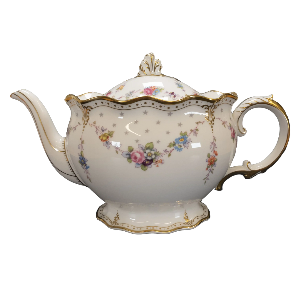 royal crown derby antoinette medium teapot - Charterwells