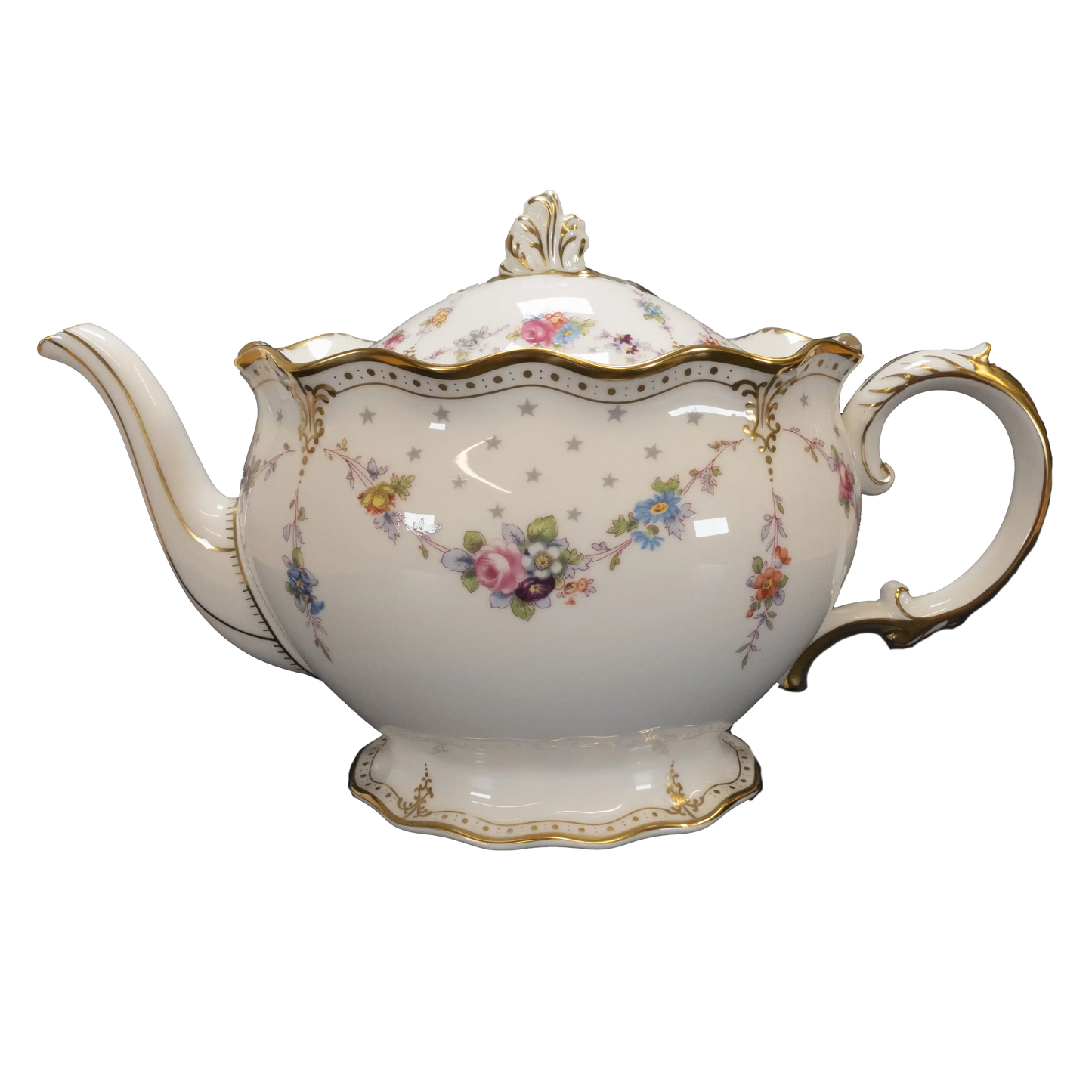 royal crown derby antoinette medium teapot - Charterwells