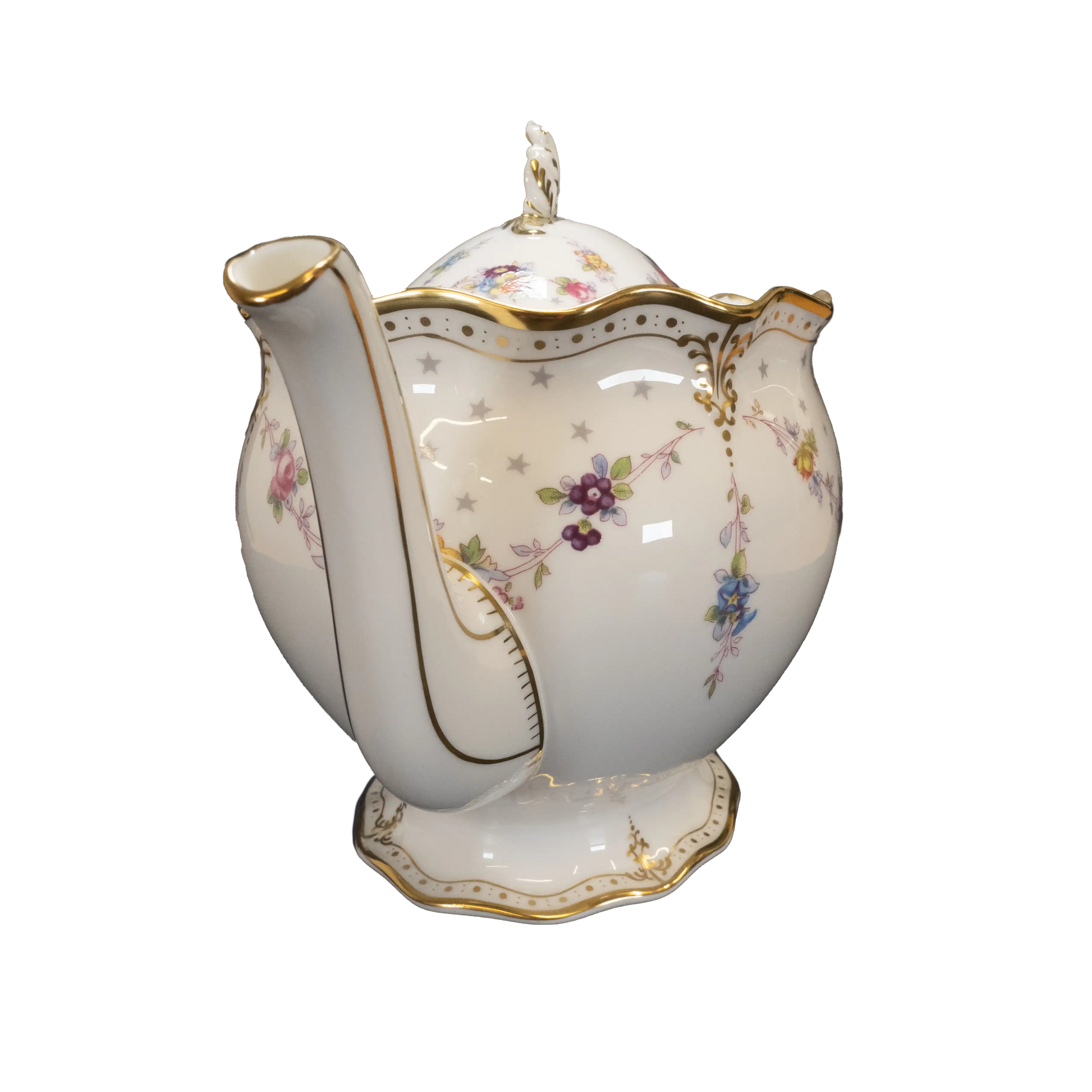 royal crown derby antoinette medium teapot - Charterwells