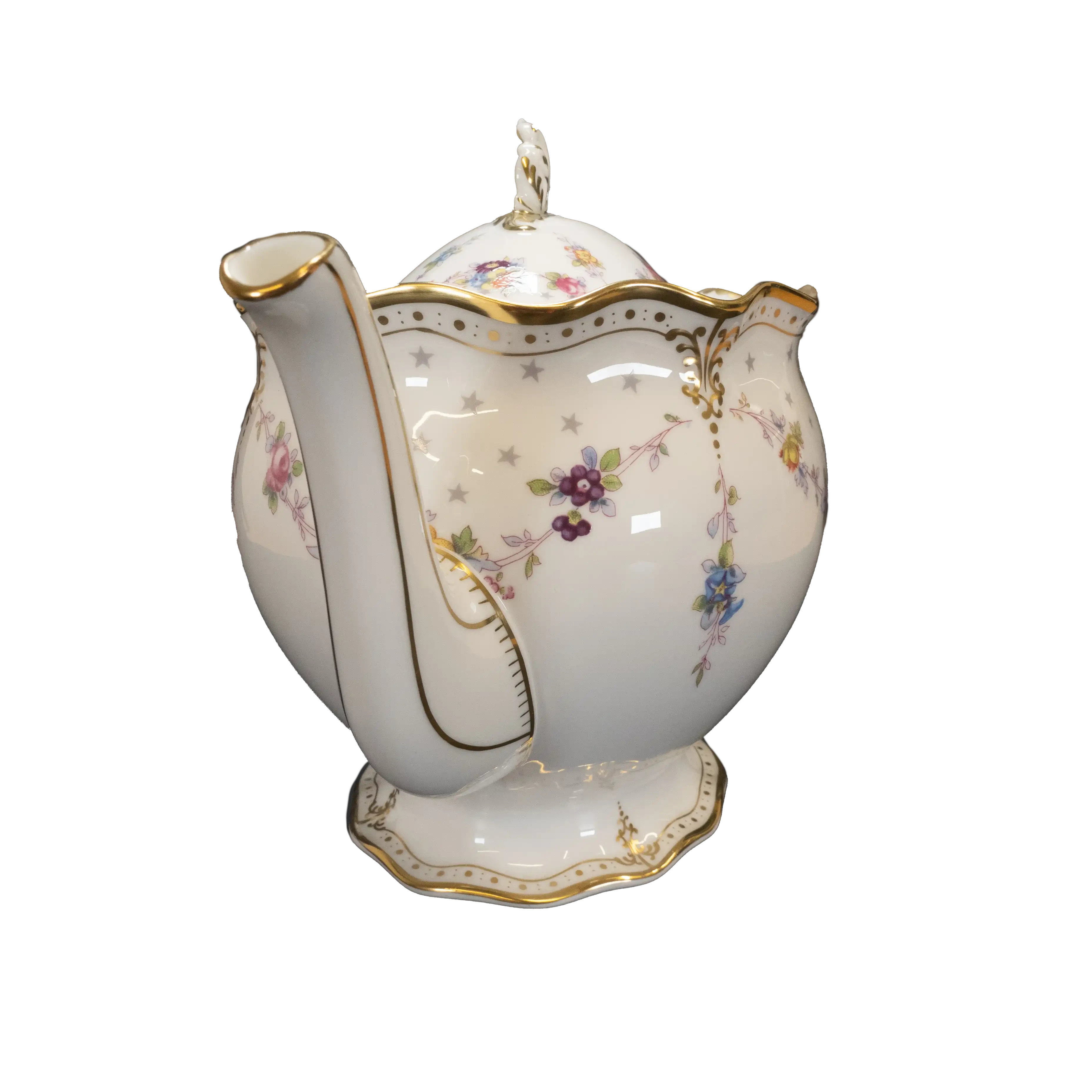 royal crown derby antoinette medium teapot - Charterwells