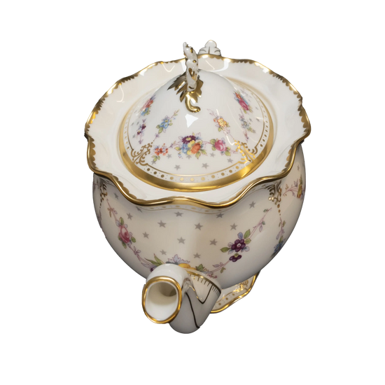 royal crown derby antoinette medium teapot - Charterwells