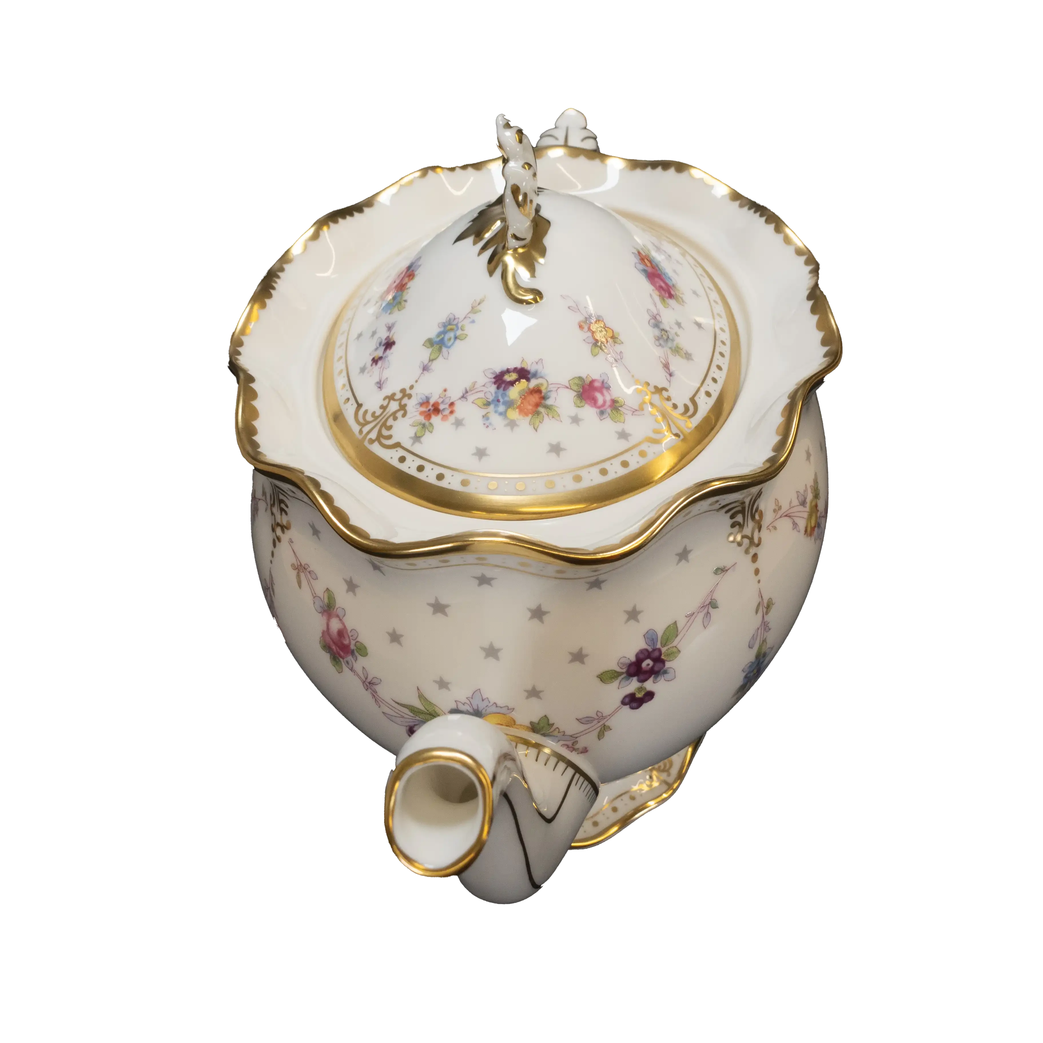 royal crown derby antoinette medium teapot - Charterwells