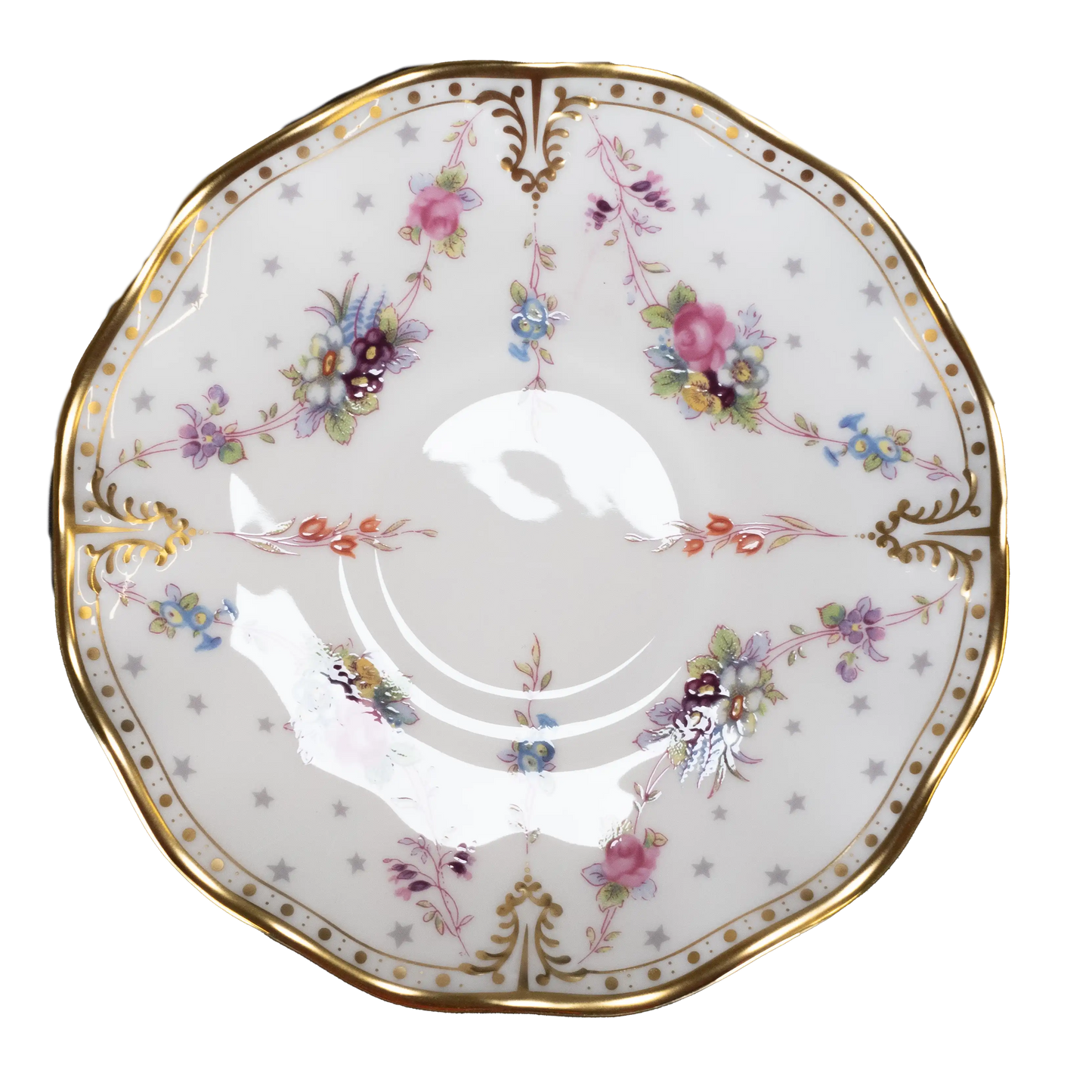 royal crown derby antoinette tea cup saucer - Charterwells