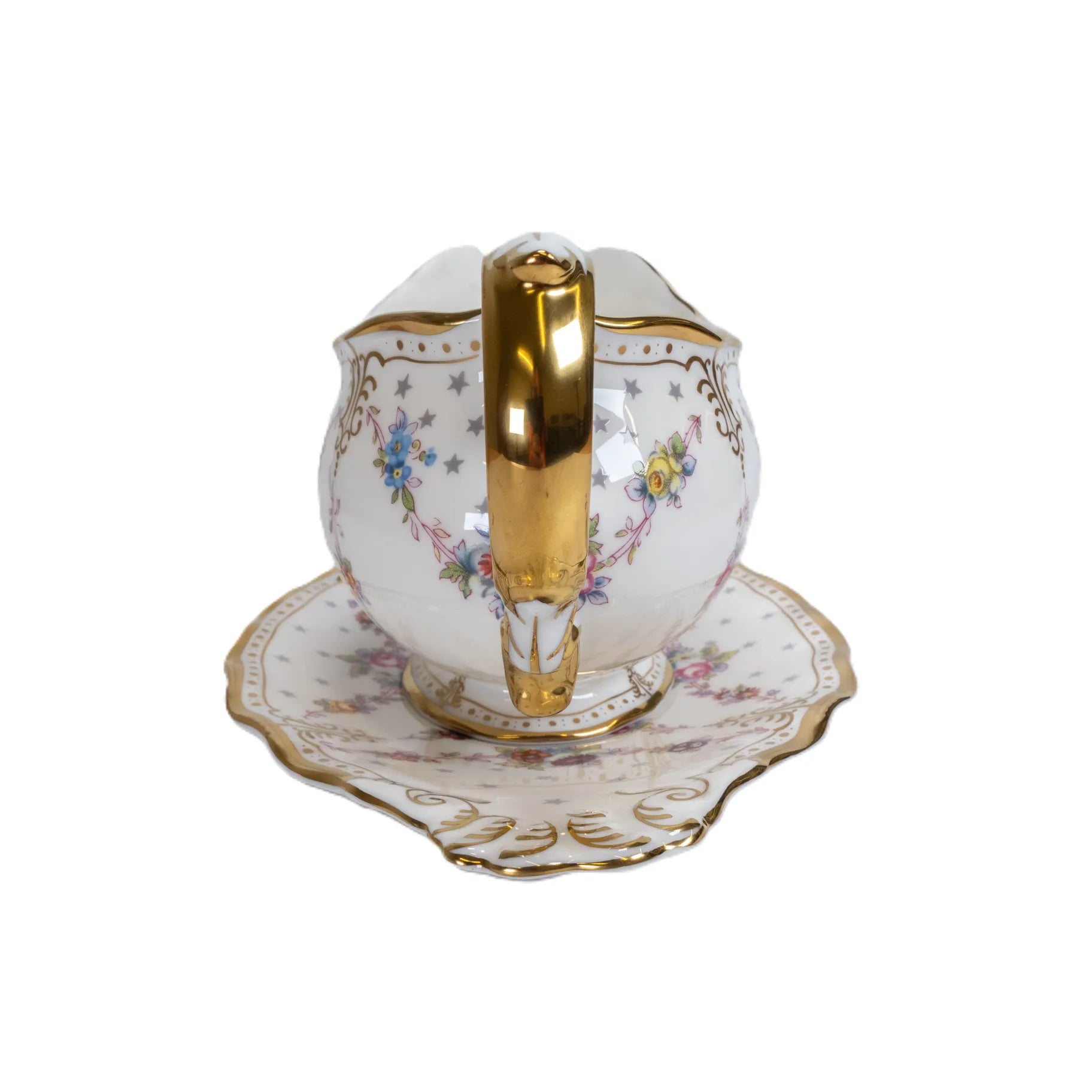 royal crown derby antoinette gravy boat stand - Charterwells