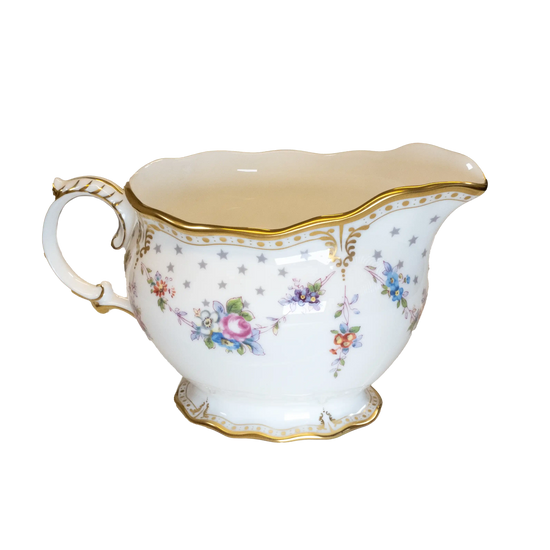 Royal Crown Derby Antoinette Cream Milk Jug Charterwells