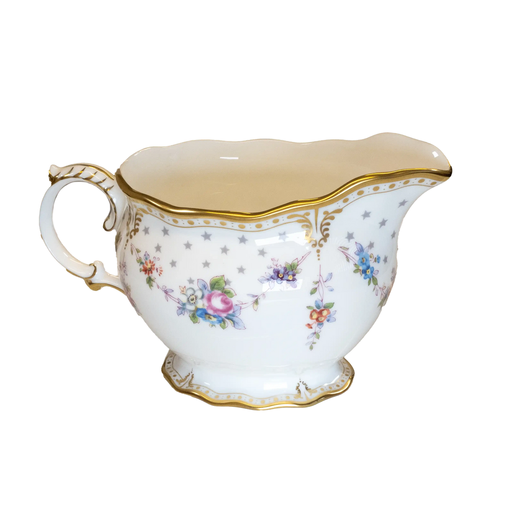 Royal Crown Derby Antoinette Cream Milk Jug Charterwells