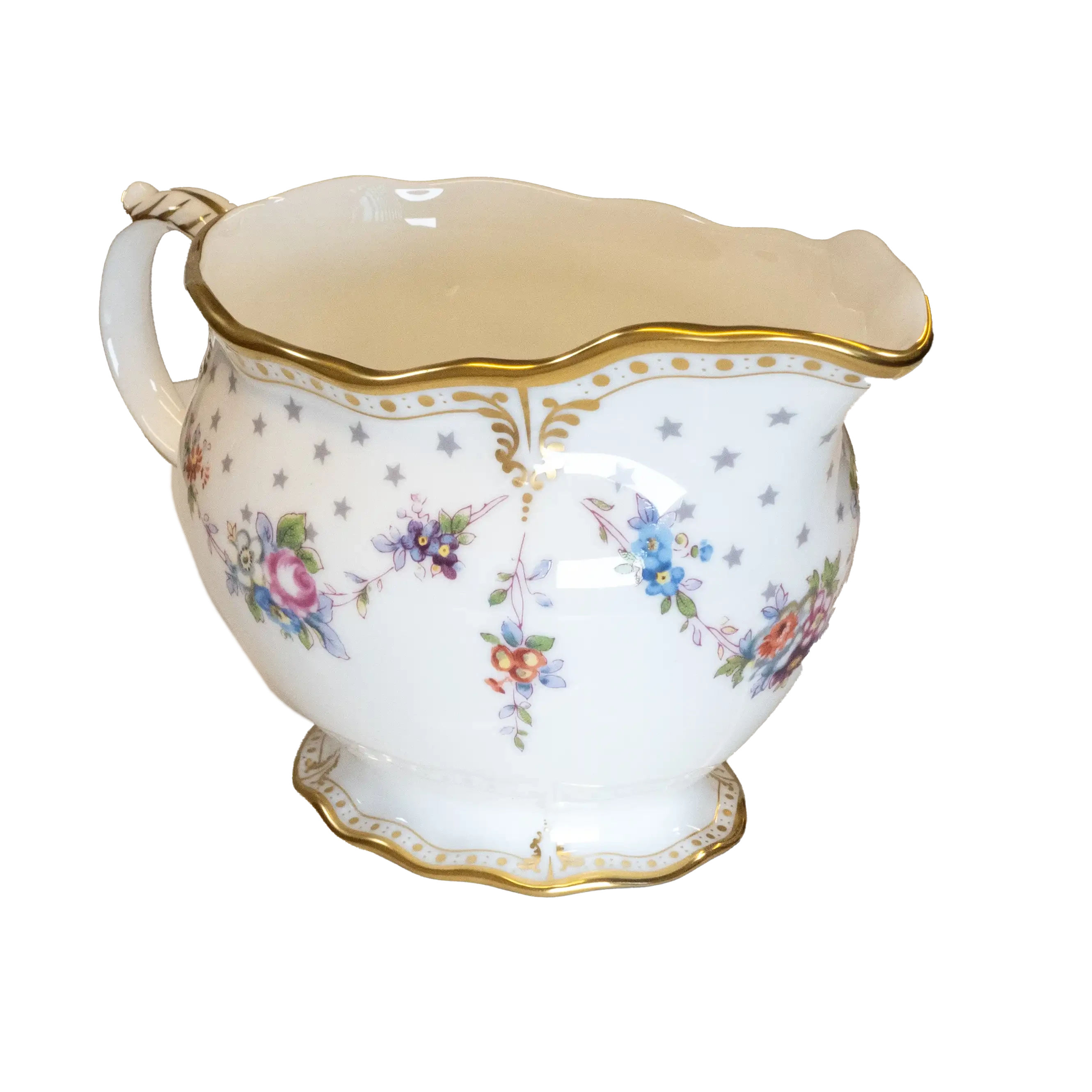 Royal Crown Derby Antoinette Cream Milk Jug Charterwells