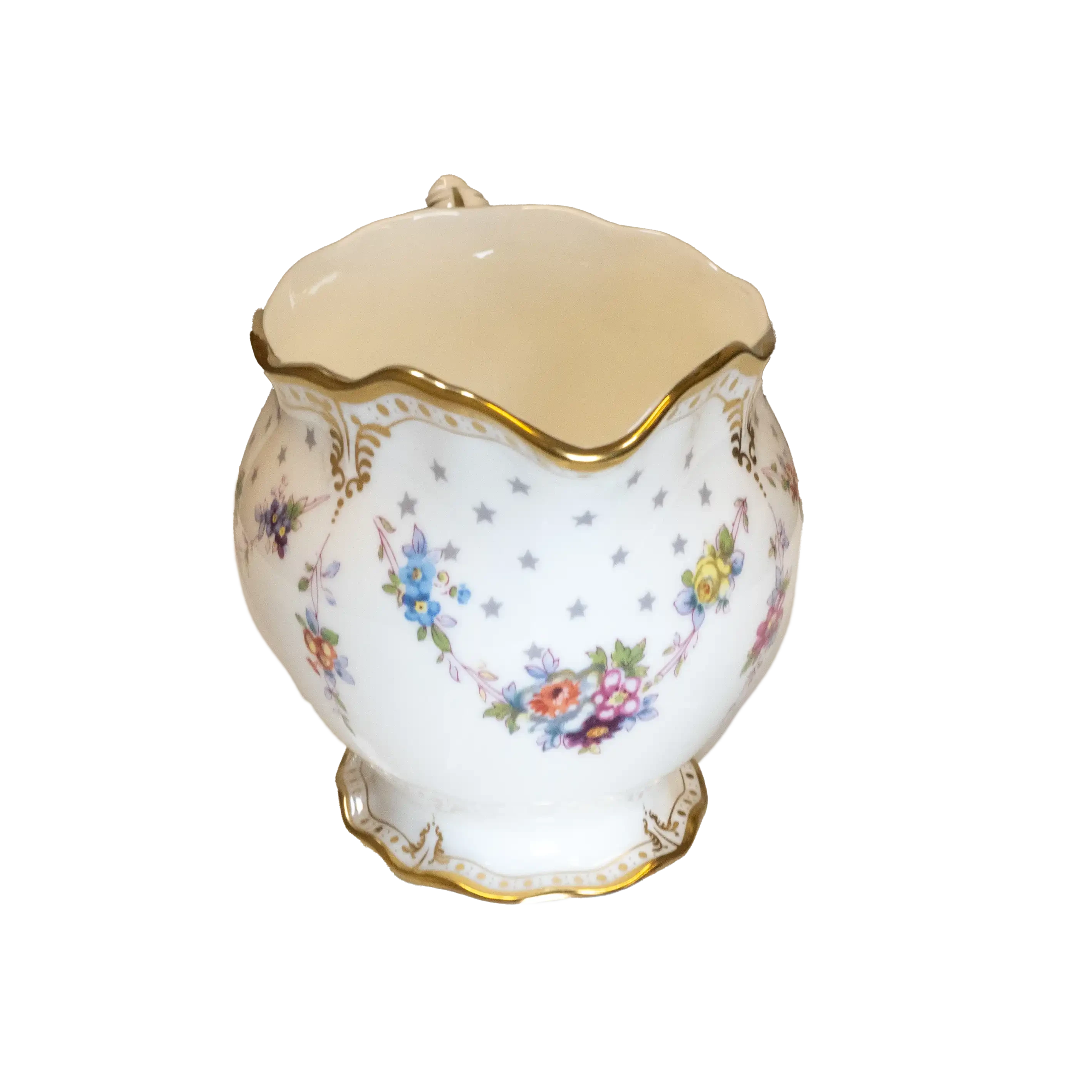 Royal Crown Derby Antoinette Cream Milk Jug Charterwells