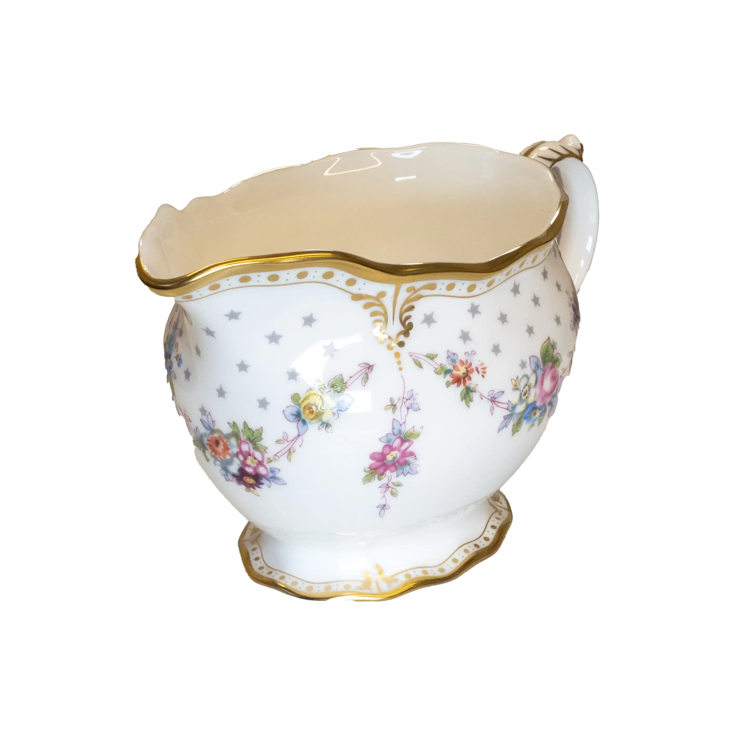 Royal Crown Derby Antoinette Cream Milk Jug Charterwells