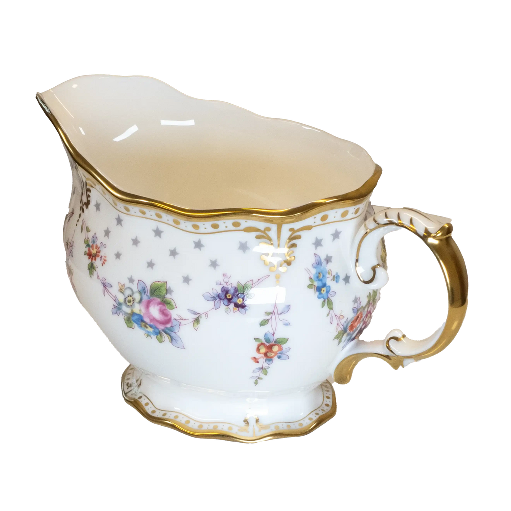 Royal Crown Derby Antoinette Cream Milk Jug Charterwells