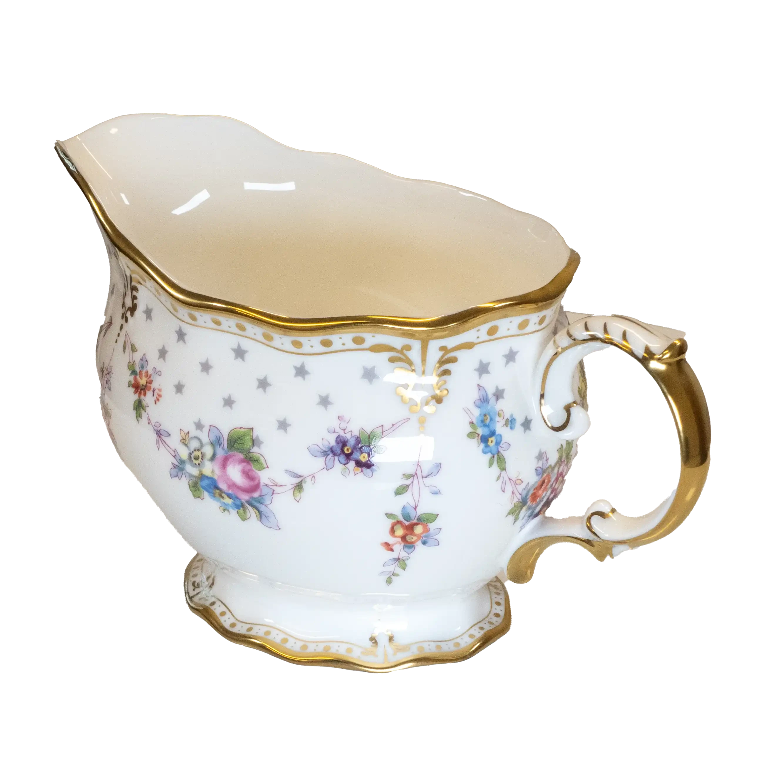Royal Crown Derby Antoinette Cream Milk Jug Charterwells