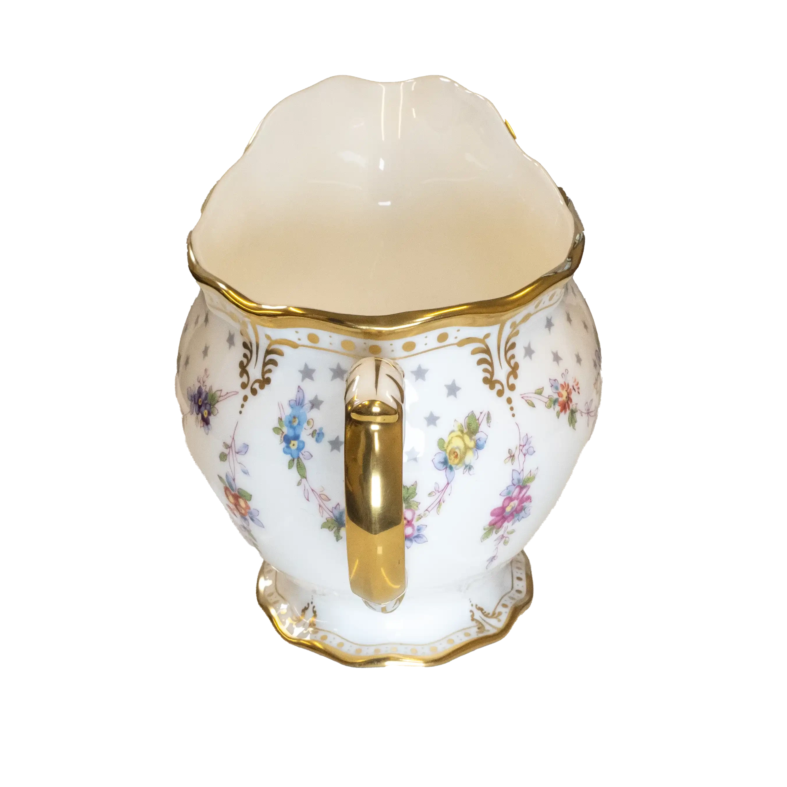 Royal Crown Derby Antoinette Cream Milk Jug Charterwells