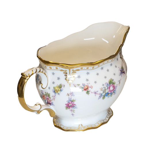 Royal Crown Derby Antoinette Cream Milk Jug Charterwells