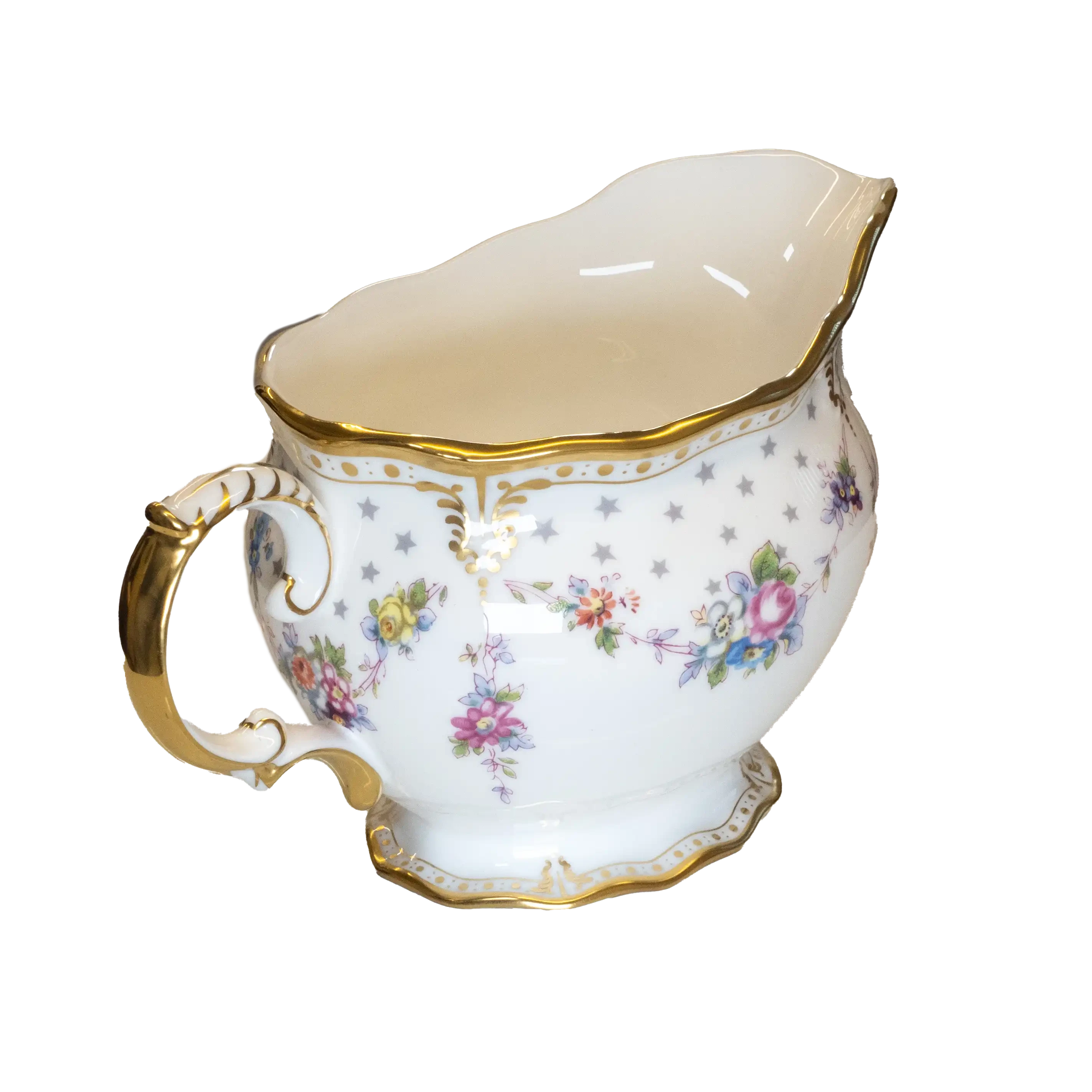 Royal Crown Derby Antoinette Cream Milk Jug Charterwells