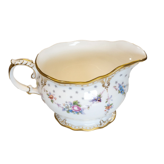 Royal Crown Derby Antoinette Cream Milk Jug Charterwells